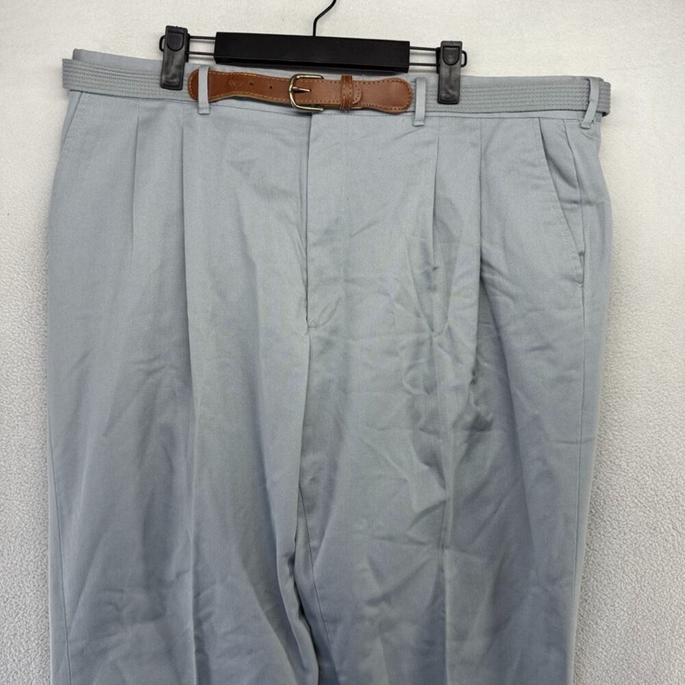 Vintage Knightsbridge Pants men's 40x30 Gray Baggy Trousers Pleated USA made 70s